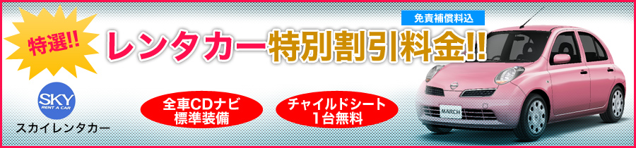 九州レンタカー特別割引料金